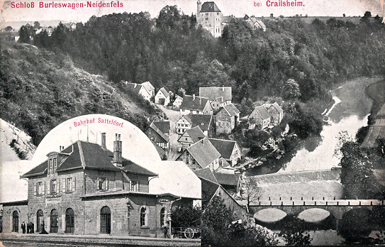 Ansichtskarte von Schloss Burleswagen-Neidenfels, Privatsammlung